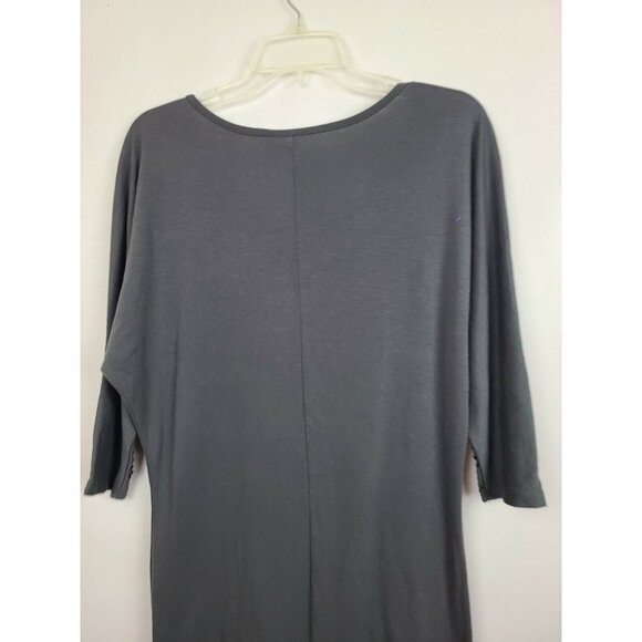 VTG Y2K Eyeshadow Womens Tunic Top Small Gray Sequined Dolman Sleeve Stretch - Picture 5 of 7